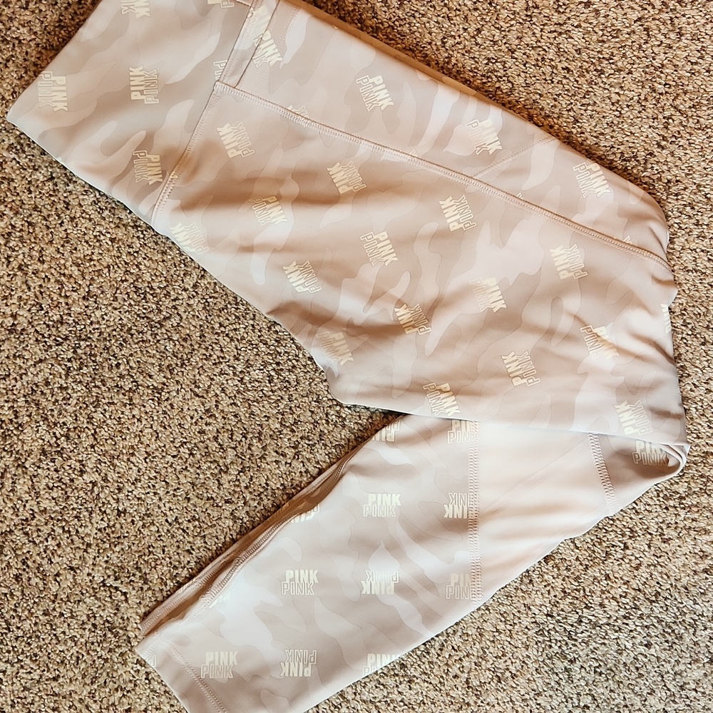 PINK | Victoria's Secret Tan Camo Athletic Leggings